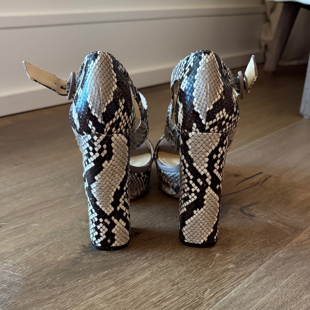 Alexandre Birman Snakeskin Patterned High Heel Sa… - image 4